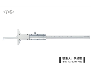 小孔帶鉤深度尺0-200mm